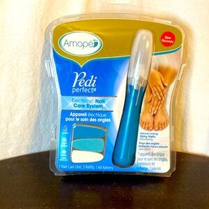 AMOpe  Pedi Perfect Electronic Nail Care System - Blue NEW